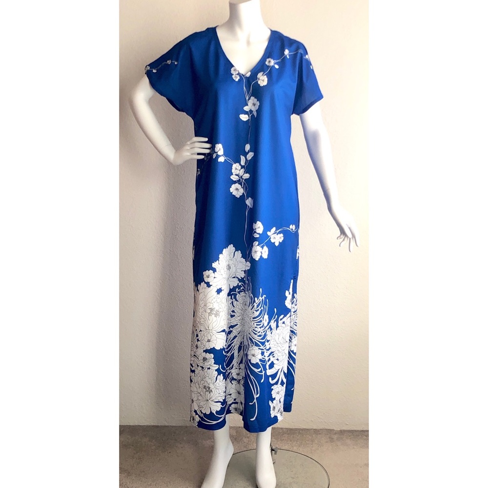 Hawaiian Muumuu House Day Dress Nightgown Luau